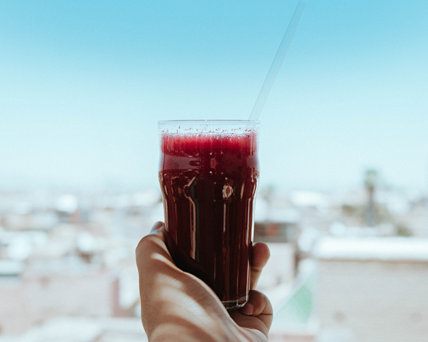 Ett glas rödbetsjuice - livsstilsförändring som sänker blodtrycket